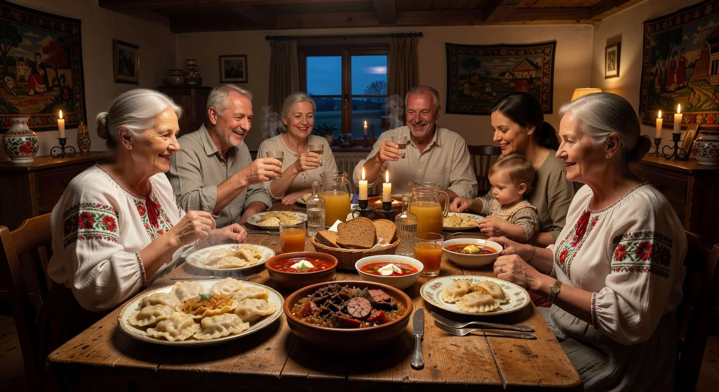 Vieille ville de Varsovie illuminee le soir avec terrasses de restaurants animees