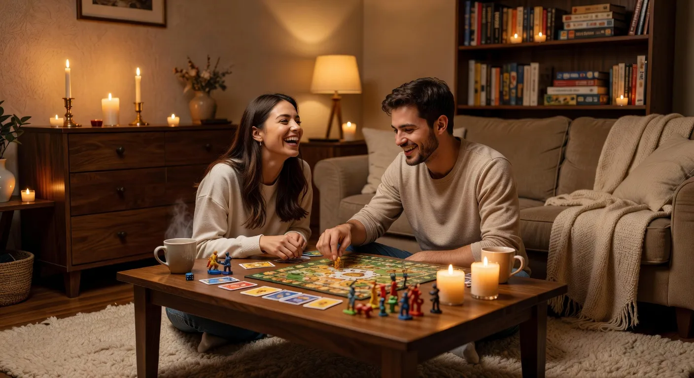 Couple interculturel souriant et complice lors d'une promenade en ville